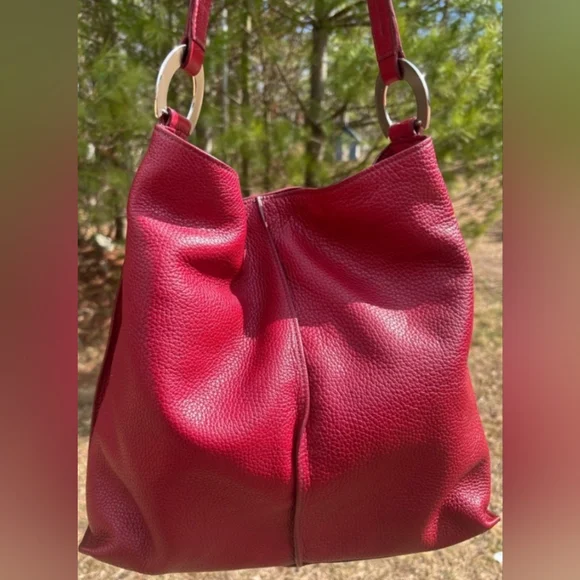 Furla Pebbled Leather Hobo Shoulder Bag - Picture 5 of 8